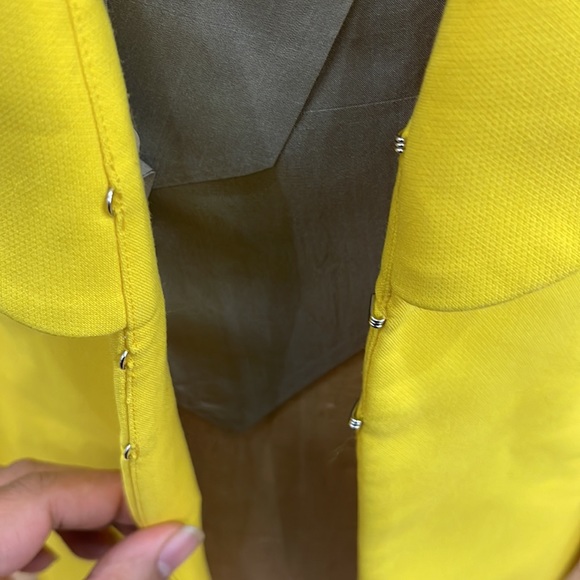 *SOLD* Prabal Gurung Tulip-sleeve Crepe Blazer In Yellow ss19 - Picture 9 of 11
